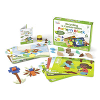 Recycling & Conservation Pattern Block Puzzle Set - Learning Resources