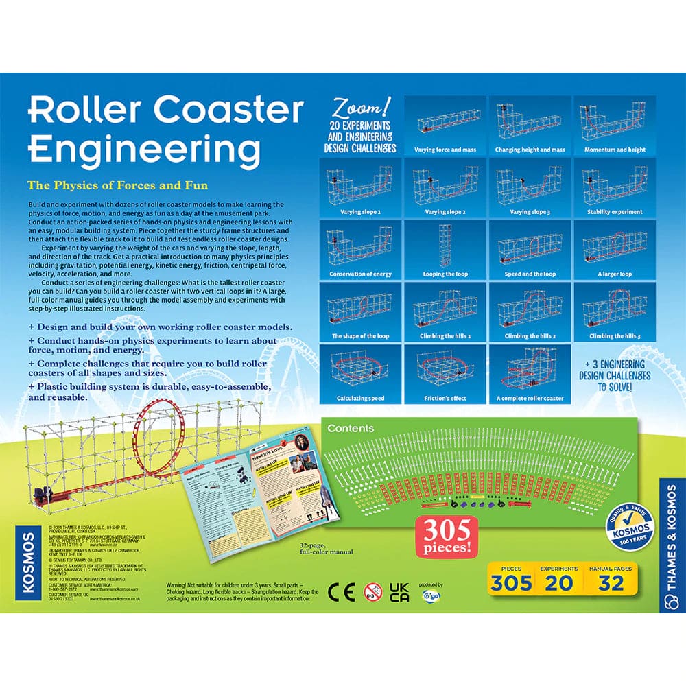 Roller Coaster Engineering - Thames and Kosmos 814743015845