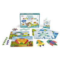 Seasons & Weather Pattern Block Puzzle Set - Learning Resources