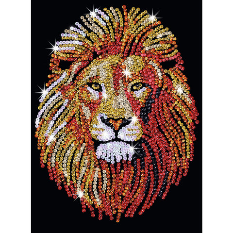 Image of Sequin Art Blue - Lion