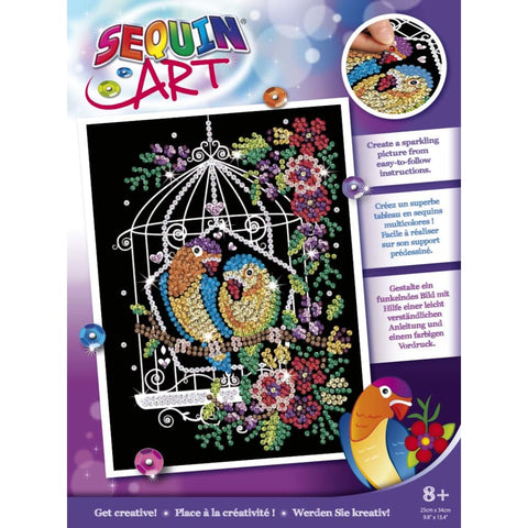 Image of Sequin Art Purple Range - Birdcage - 5013634019459