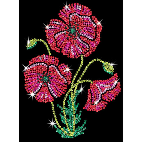 Image of Sequin Art Purple Range - Poppies - 5013634019367