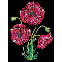 Sequin Art Purple Range - Poppies - 5013634019367