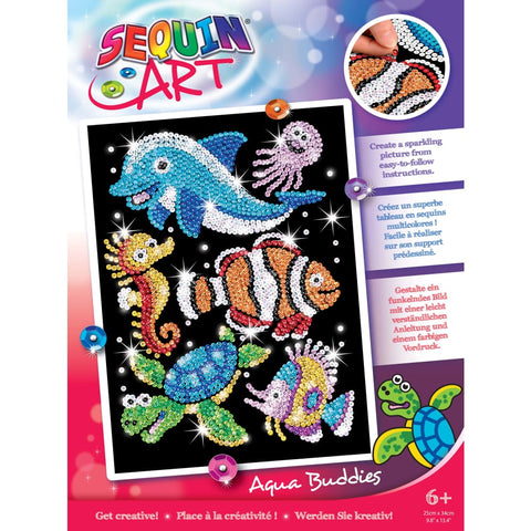 Image of Sequin Art Red - Aqua Buddies Sealife - 5013634009085