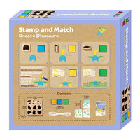 Stamp and Match Dinosaurs - 4M Great Gizmos 6920773317638
