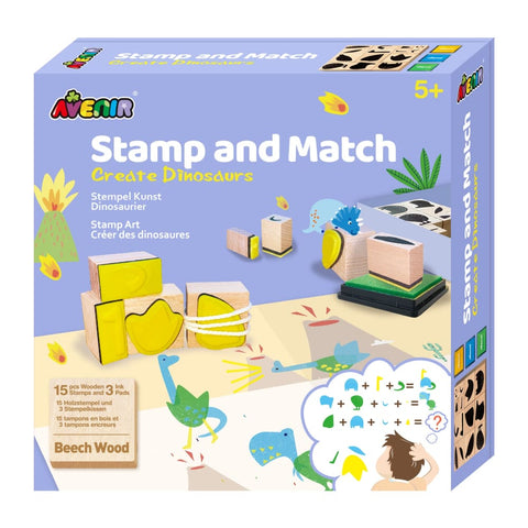 Image of Stamp and Match Dinosaurs - 4M Great Gizmos 6920773317638
