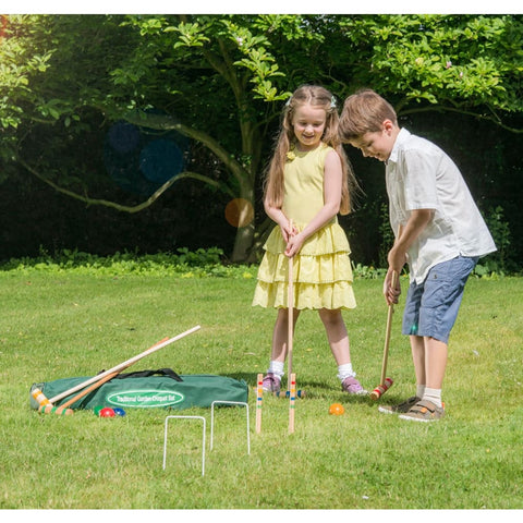 Image of Traditional Junior Croquet Set 75cm - Garden Games