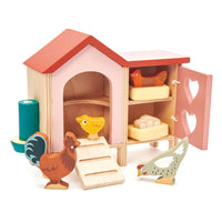 Wooden Chicken Coop - Tenderleaf 191856081647