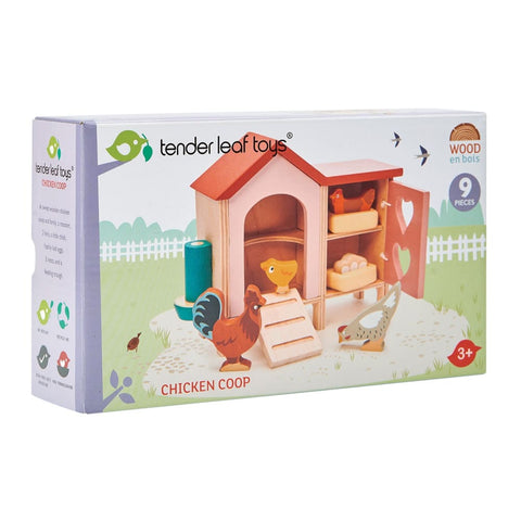 Image of Wooden Chicken Coop - Tenderleaf 191856081647
